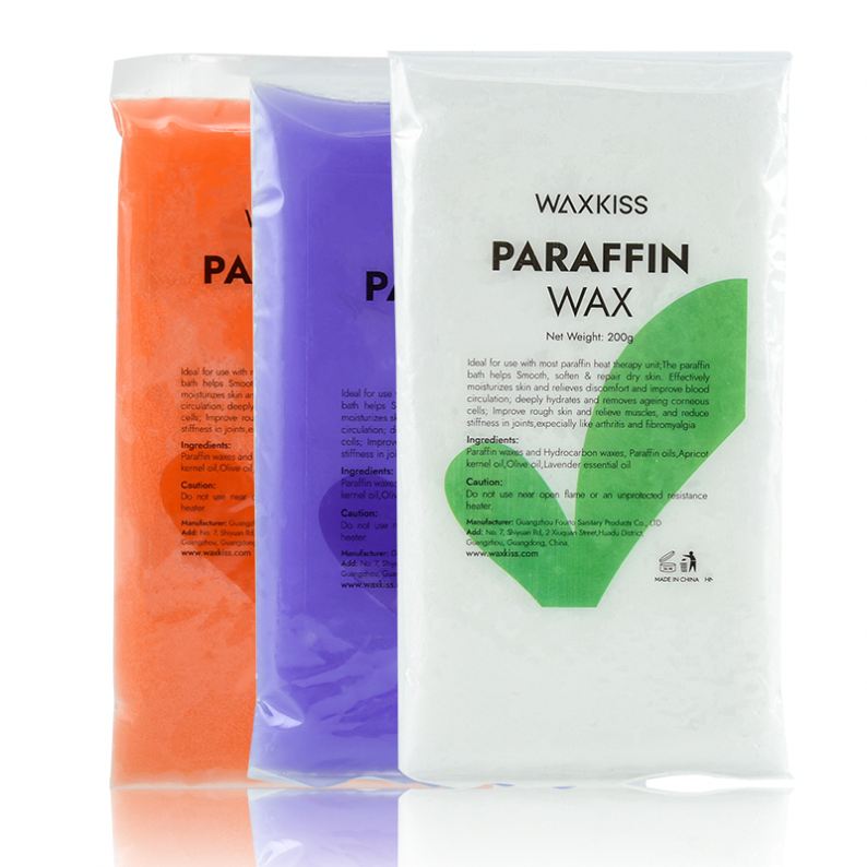 Waxkiss 200g Fully Refined Paraffin Wax Wholesale Paraffin Wax Spa Feet Hands Moisturizing Hard Bath Fir Skin Care