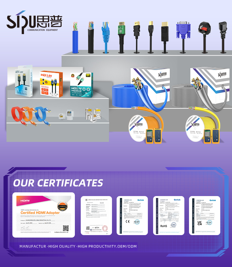 SIPU 1000ft LAN Cable Cat 6 UTP Network Cable with CCA FTP 305m Insulated SFTP Copper Ethernet Cable with PVC Jacket Low-Latency