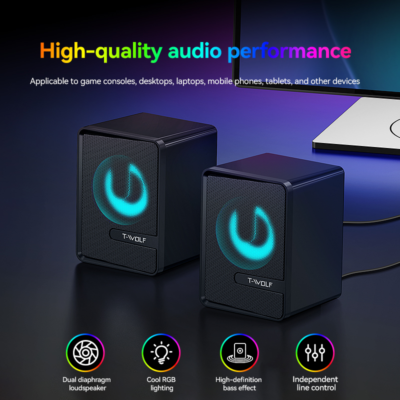 5IN1 Keyboard and Mouse Speaker Headphones Mousepad Laptop Gaming Computer Accessories Combos LED Backlit Keyboard Mouse Set