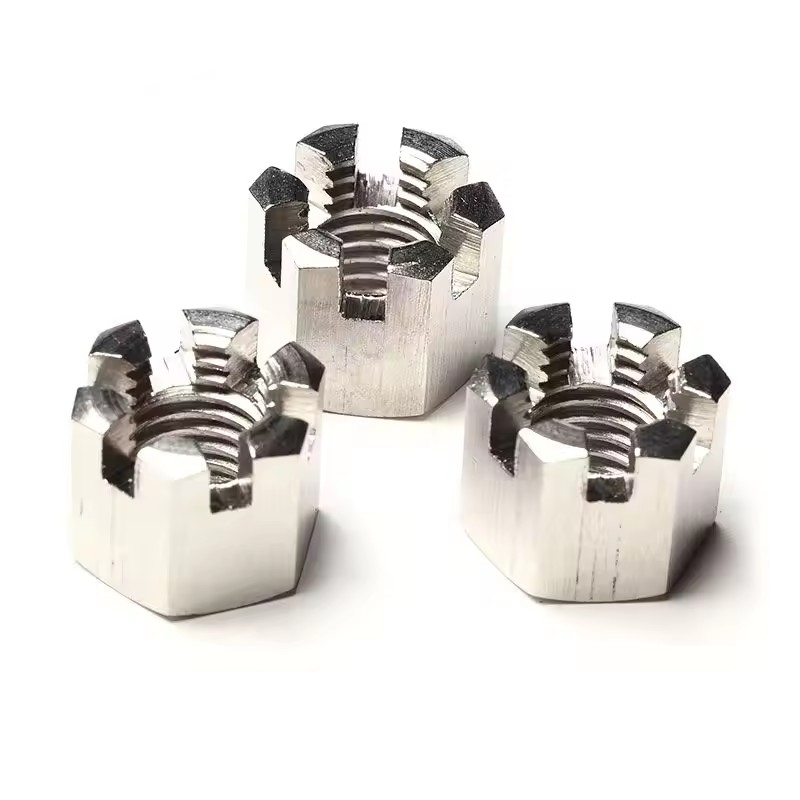 304 Stainless Steel Hexagonal Slotted Nut
