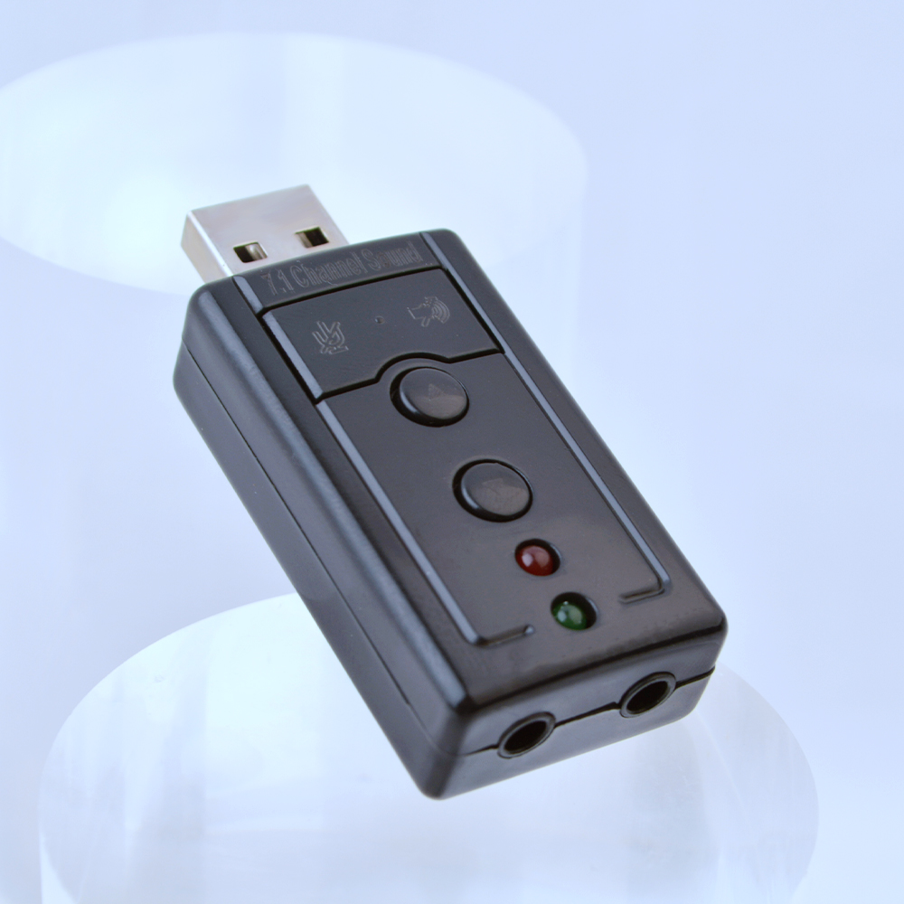 Wholesale 7.1 External USB Sound Card USB to Jack 3.5mm Headphone Audio Adapter Mic-phone Sound Card