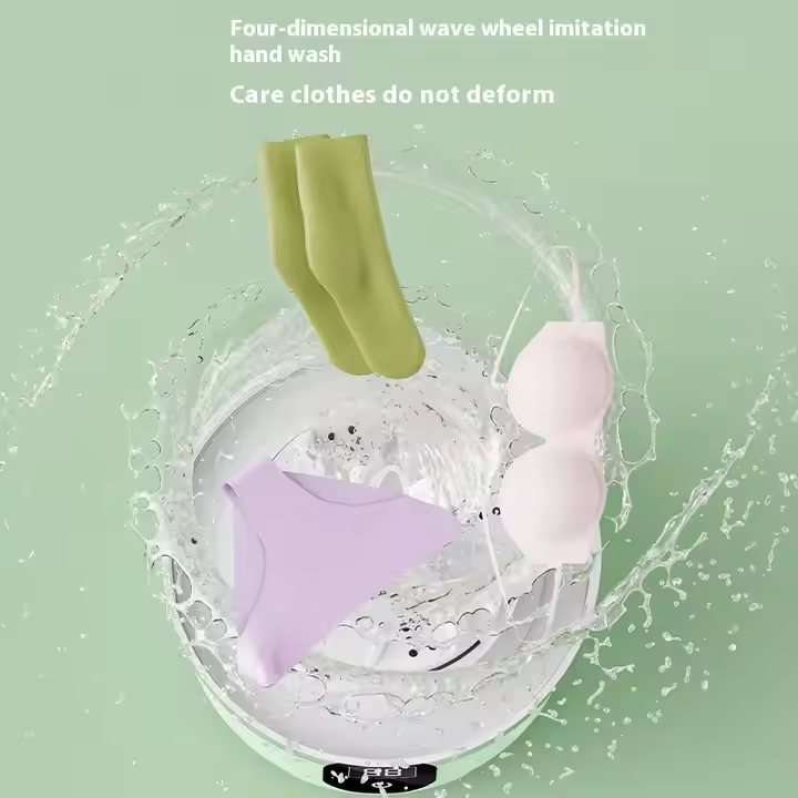 2025 New Design Mini Rechargeable Home Office Semi-Automatic Washing Machine Electric Condition Plastic Housing for Household