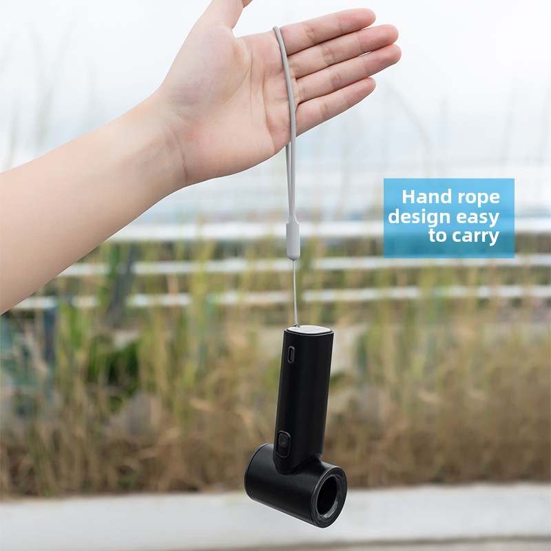 N610 Hot Selling Real 3000mAh Portable Handheld Bladeless Wearable High Speed Turbo Cooling Mini USB Rechargeable Fan
