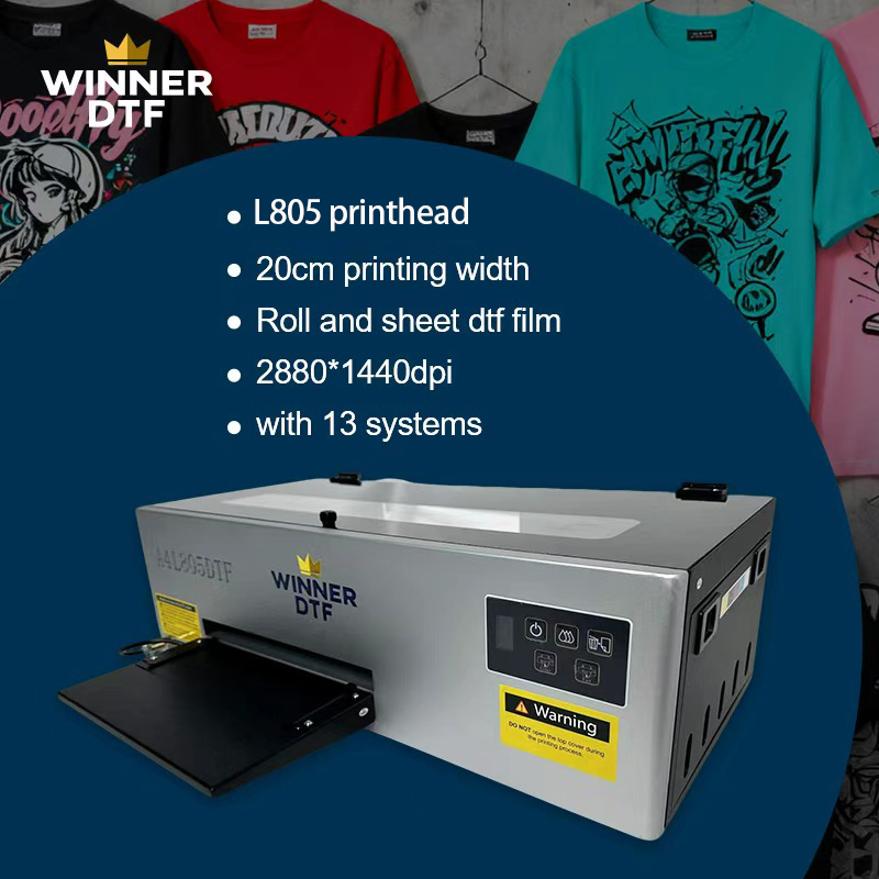 New Full-Automatic Epson Head A4 DTF Printer L805 Machine for T-Shirt Printing with 3-Year Warranty-Small Business Use