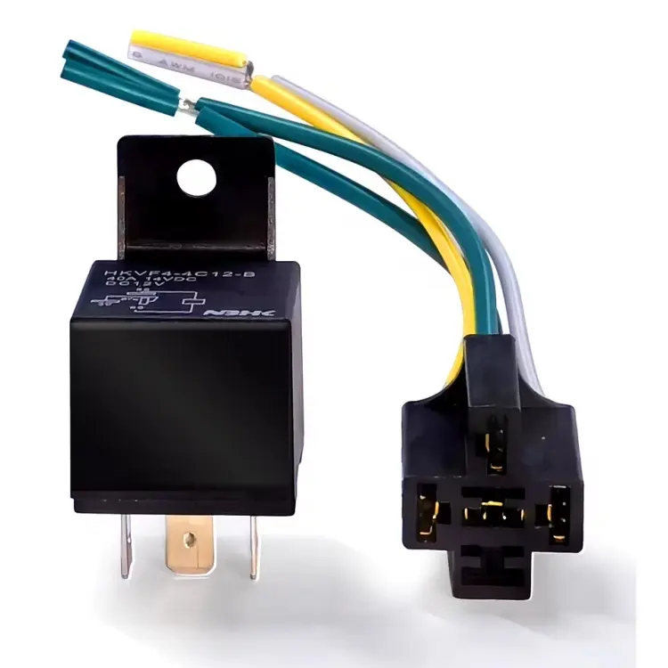 12V/24V Automotive Relays 5-Pin Fixed Back Conversion 40A/80A/100A AC 12V 4 Pin GPS Car Relay for Vehicle Tracking