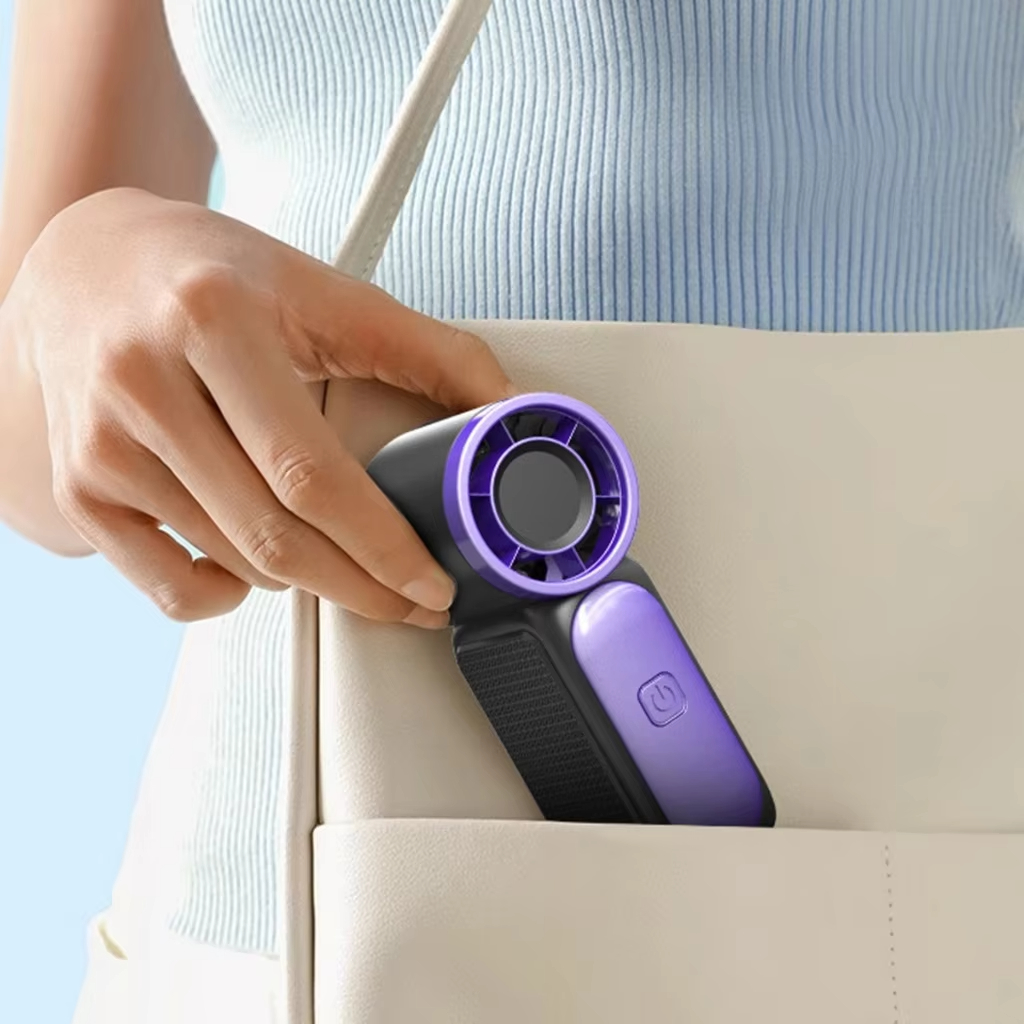 High Speed Mini Handheld Fan Usb Rechargeable Portable Turbo Cooling Fan Long Battery Outdoor Travel Pocket Device