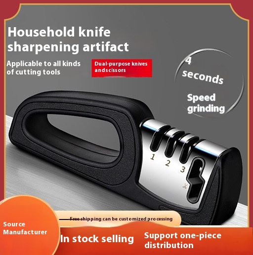 Multifunctional Household Kitchen Knife and Scissors Fast Edge Grinding Stone Sharpeners Premium Quality Kitchen Tool