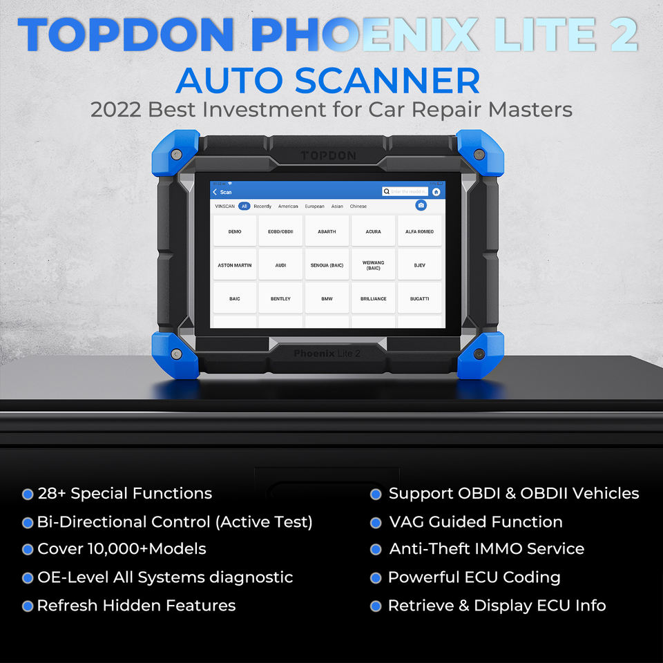 Интеллектуальный сканер TOPDON Phoenix Lite 2