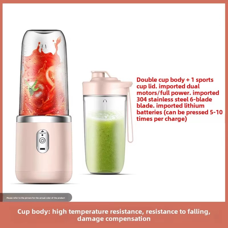 Hot-Selling Portable Wireless Juicer Cup Colorful Food Grade Material for Freshly Squeezed Juice Anywhere