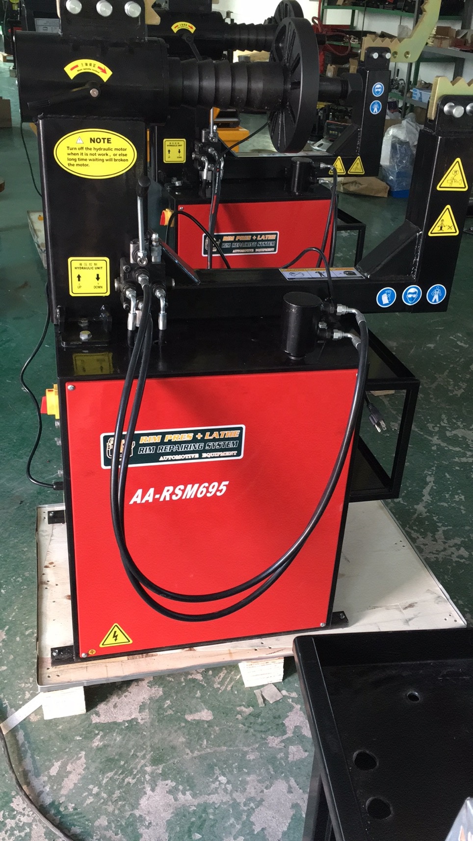 AA4C  Alloy Wheel  Straightening Machine Rim Straightening Machine Without Lathe Rim Repair Machine  AA-RSM695