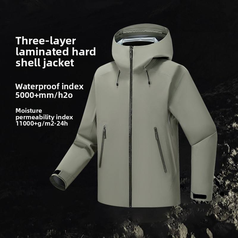 Unisex Outdoor Hard-Shell Fully Seamed