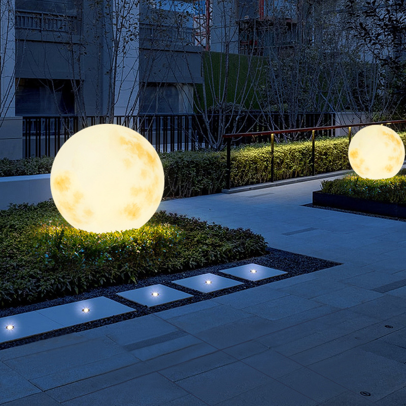 IP65 Waterproof Solar Garden Lights LED Outdoor Decorative Moon Light for Landscape Pathway Lawn Outdoor Garden Lights