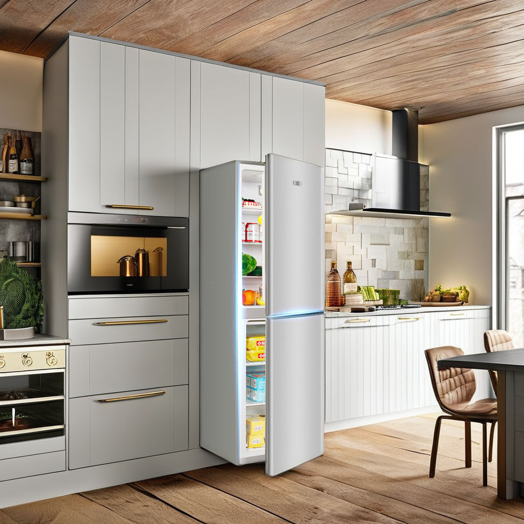 228L Smart Home Bottom-Freezer Refrigerator with Double-Door Electric Freezers for Households and Hotels
