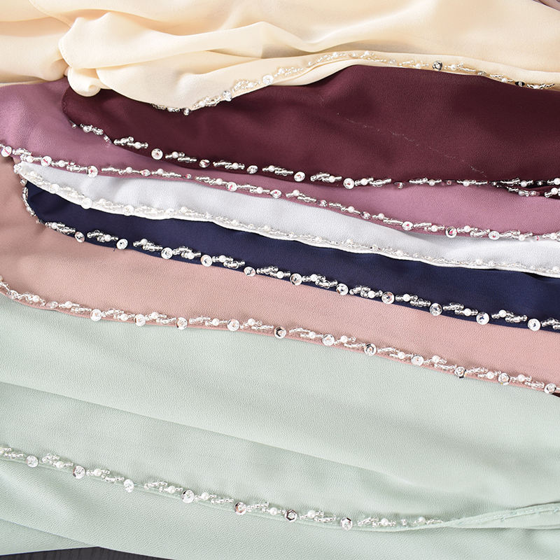 Однотонные мусульманские платки-хиджабы (Wholesale)