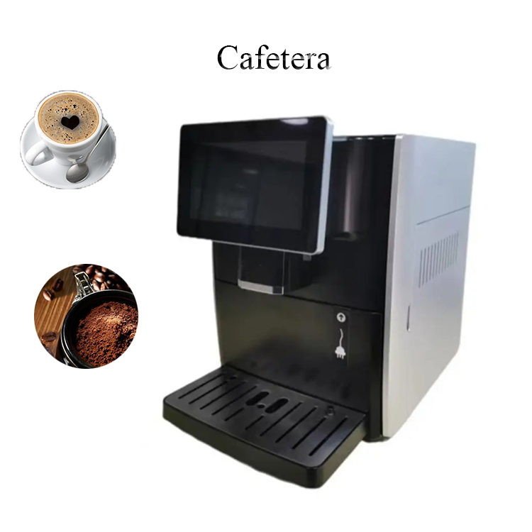 QDMECH Automatic Espresso Coffee Machine with Grinder Milk Frother Cappuccino Latte Maker Home Office Coffee Machine
