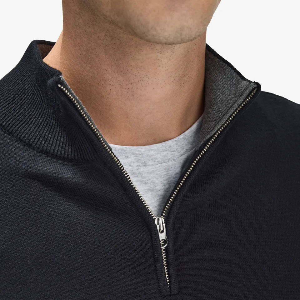 Custom Design 100% Cotton Black Sweater