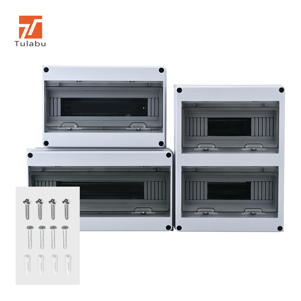 Tulabu HT Series IP65 Waterproof Distribution Box with 63A MCB 8 Sockets Outdoor Power Supply Device