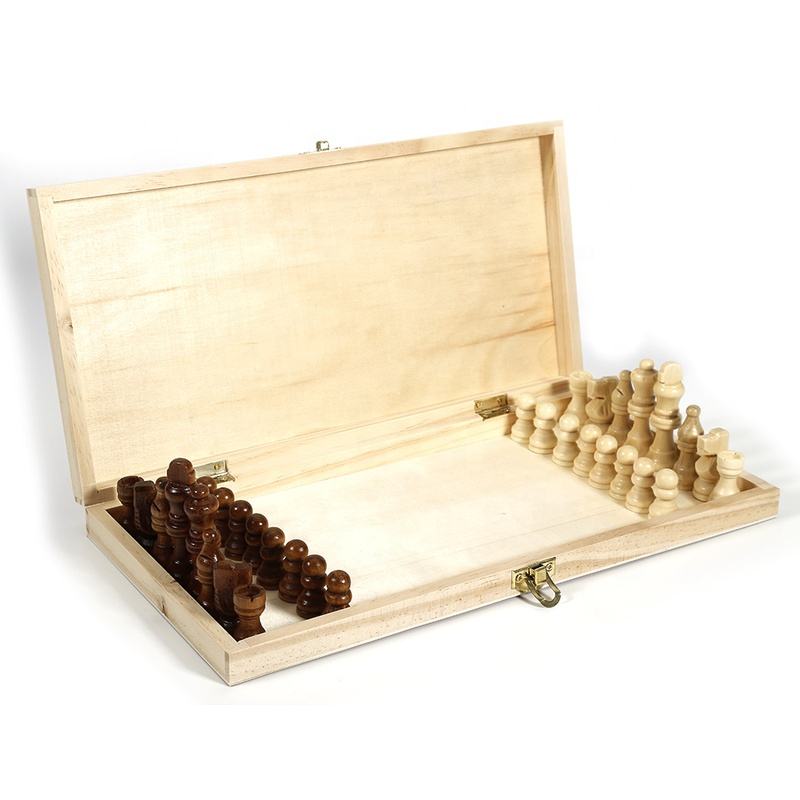 Набор 2-в-1: Шахматы и Шашки (Wooden)