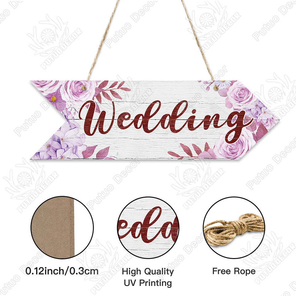 Указатель-стрелка «Wedding Wooden»