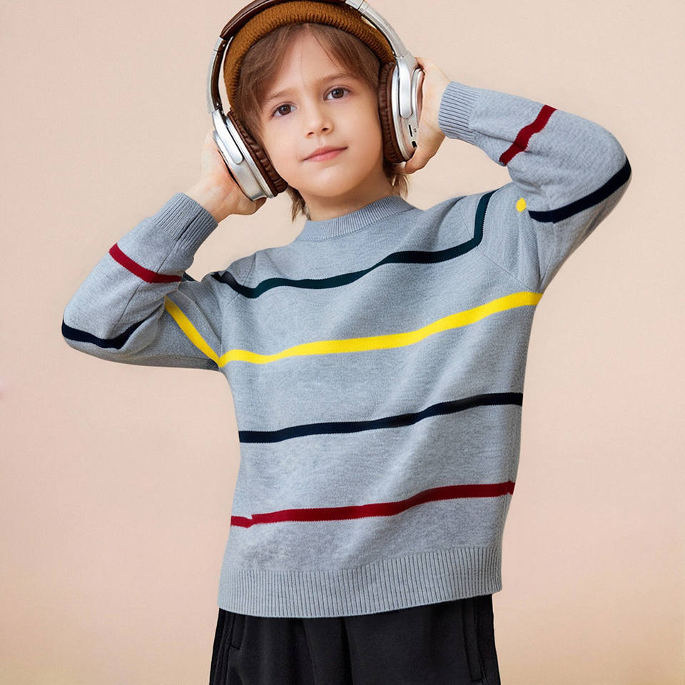 Свитер Light Gray Striped (Breathable Boys)