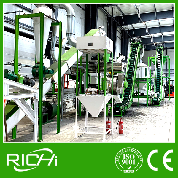Low Price 2-3t/h Line Production Wood Pellet with Biomass Wood Pellet Production Line