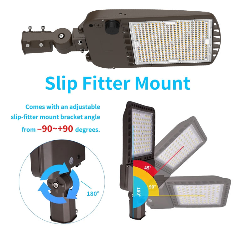 High Output LED Street Light 100W IP66 Waterproof Shoebox Road Lamp for Pathway and Suburban Applications