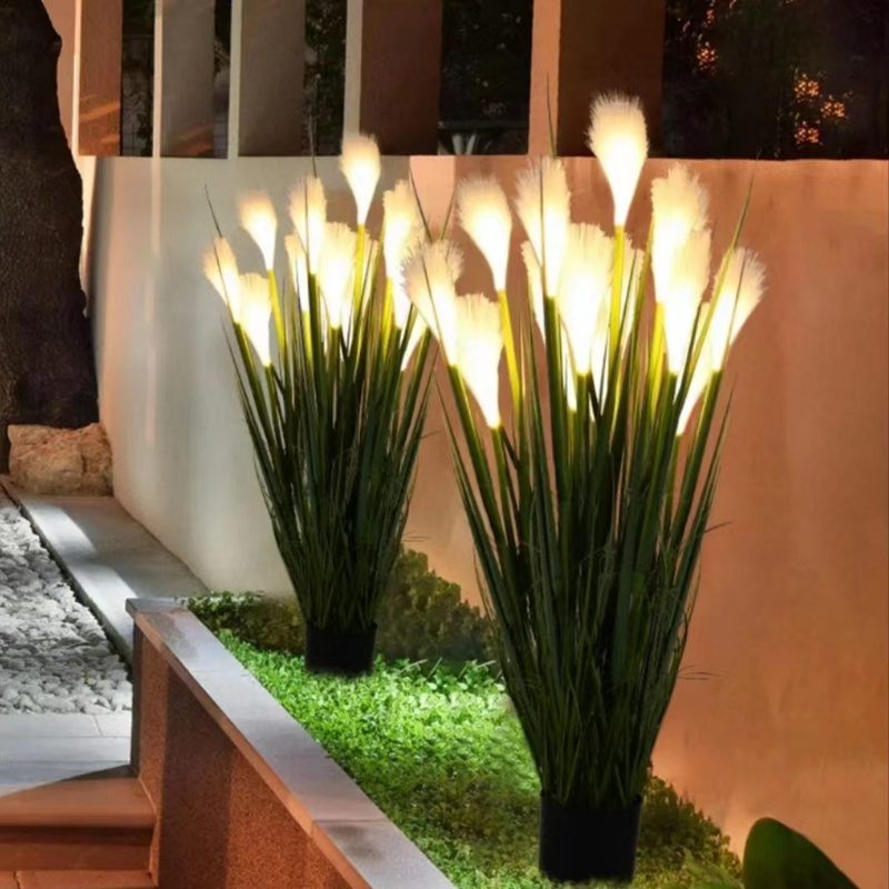 Landscape Holiday Festival Wedding  Decoration Lawn Garden Garden Patio Yard Party Reed Lights Outdoor Christmas Stake Lights