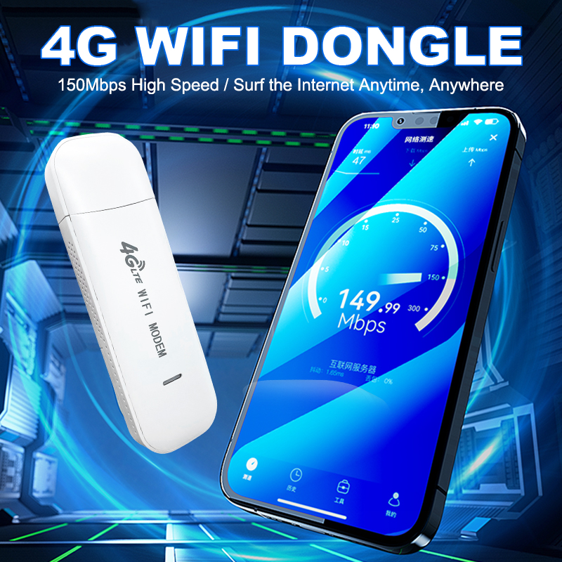 2026 Hot New Products 4G LTE Portable Wifi Dongle Wireless 4G LTE USB Pocket Hotspot Modem Wifi Router With Sim Card Slot