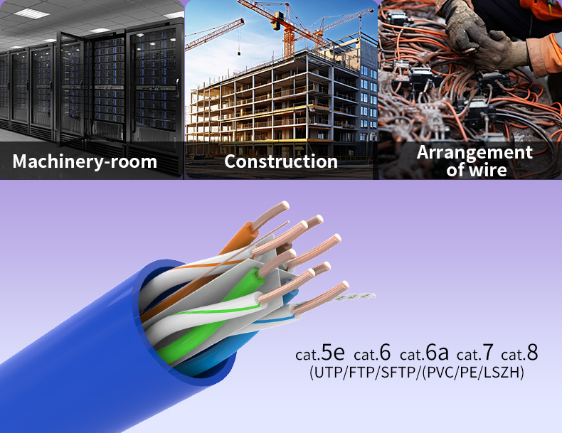 SIPU 1000ft LAN Cable Cat 6 UTP Network Cable with CCA FTP 305m Insulated SFTP Copper Ethernet Cable with PVC Jacket Low-Latency