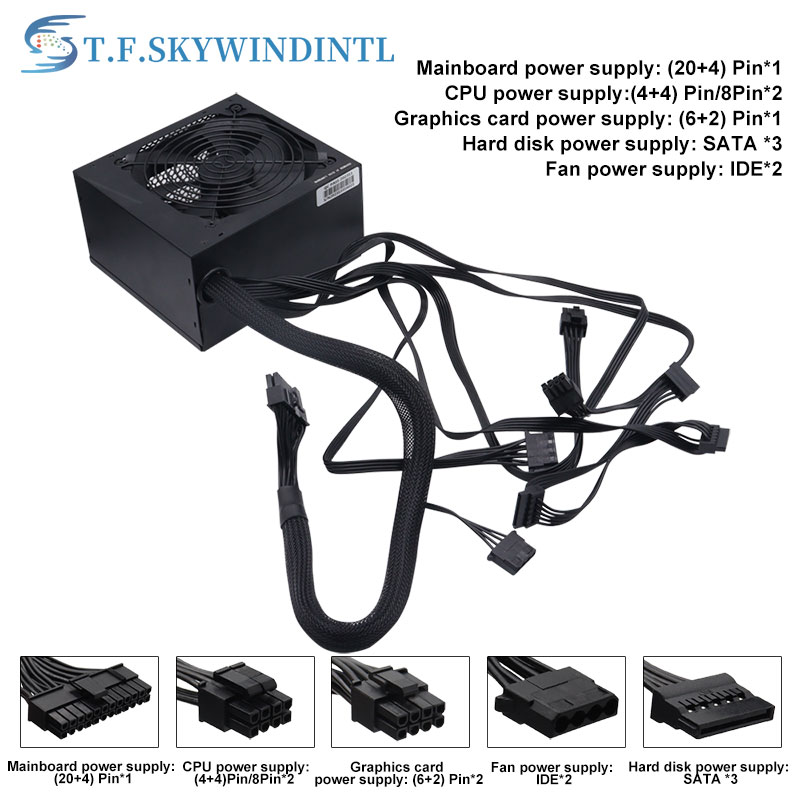 Factory Support OEM ODM 300-500W 600W 700W 800W 1000W 80plus Gold Psu Power Supplies for Pc and Atx Pc Power Supply Unit