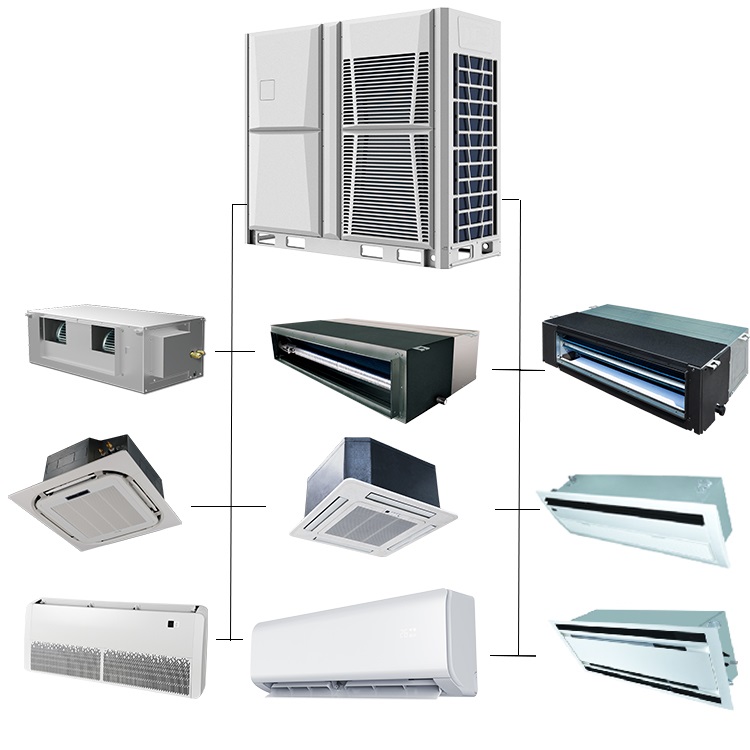 Competitive Price Central VRV VRF DC Inverter Air Conditioning Cooling & Heating System for Home