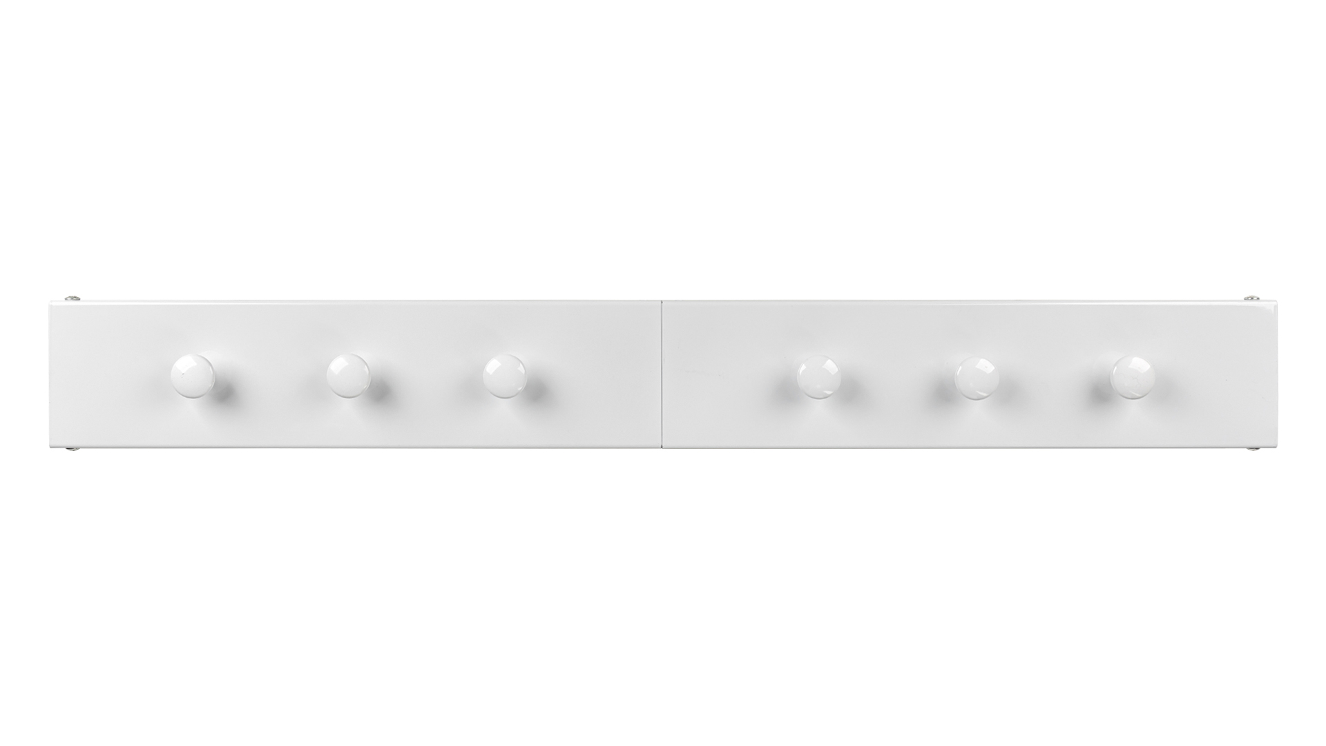 Dual-Purpose 100cm 6rods Round Hooks  Metal Hangers 1.2mm Thick for Clothes Drying in Bathroom Balcony Bedroom or Living Room