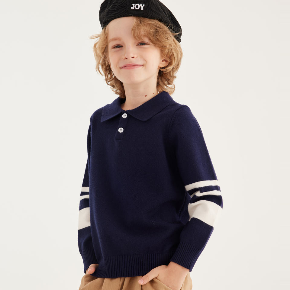 Children's Autumn Turn-Down Collar