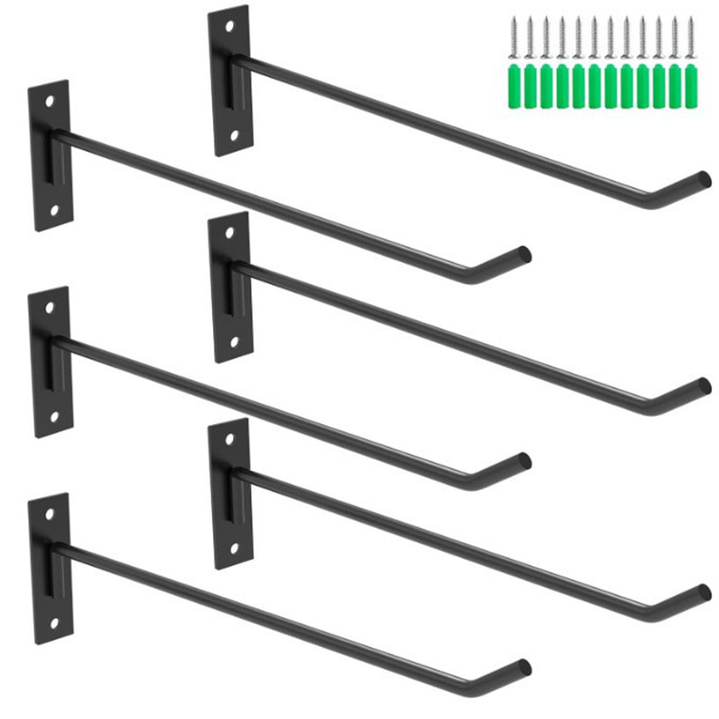 Modern Wall Mounted Fitness Balls Storage Living Room/Bathroom Metal Door Hooks with Removable Design