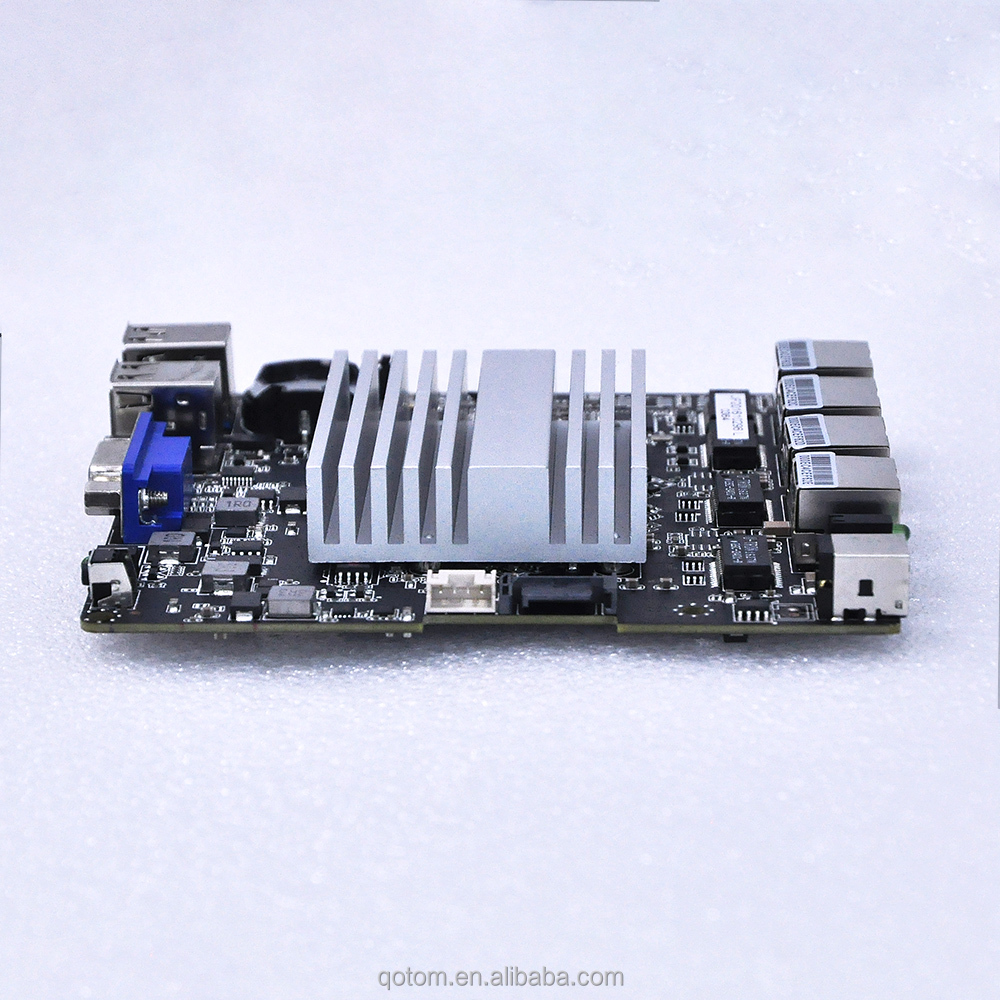 J1900 4 Lan Ports Industrial Motherboard Four Gigabit Etherne Mini PC Board Fanless ITX Mainboard