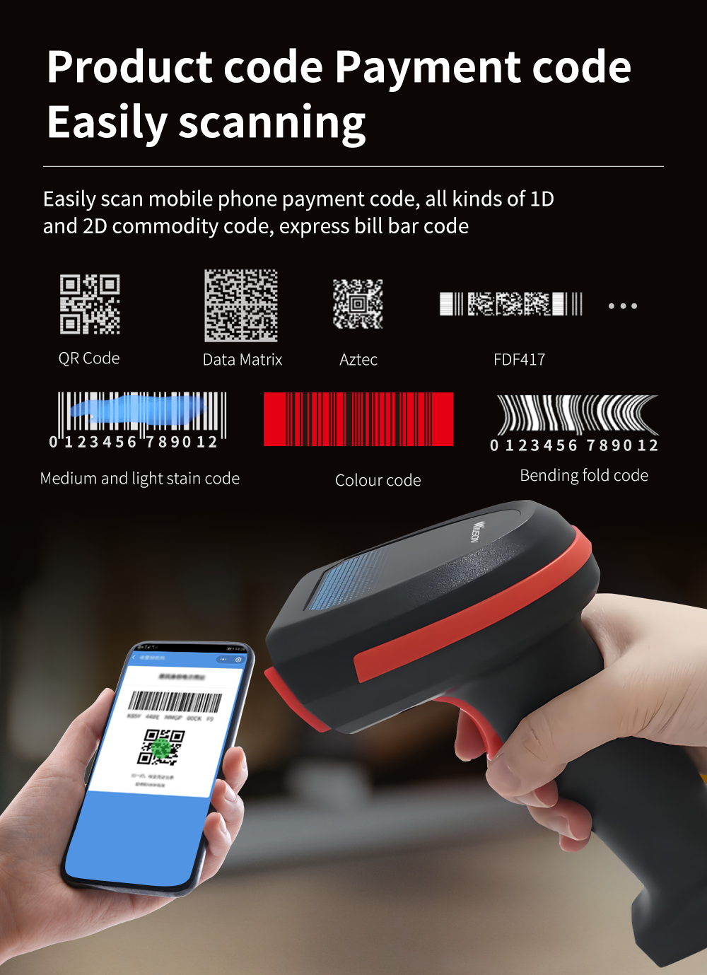 Cheap Price High Quality Auto Sense Scan Omni-Directional Barcode Scanner
