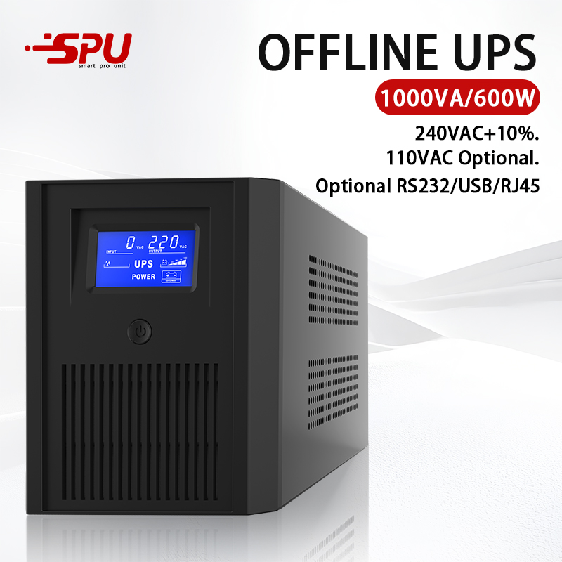 1000VA 2000VA 3000VA Standby Uninterruptible Power Supply UPS In-built Battery 12V 9Ah Backup  Power Ups for Laptop Desktop