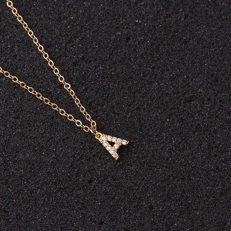 Колье с инициалом (Gold Initial A-Z)
