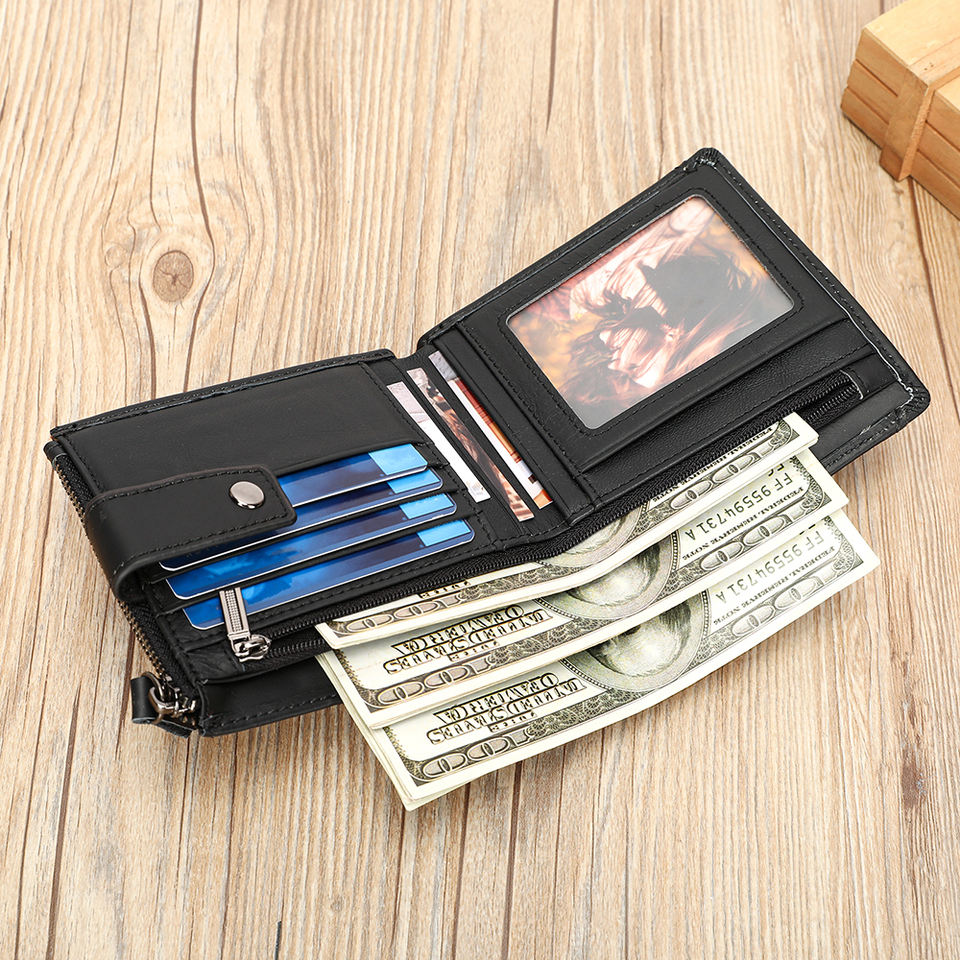 Мужской кожаный Bifold кошелек MARRANT с RFID