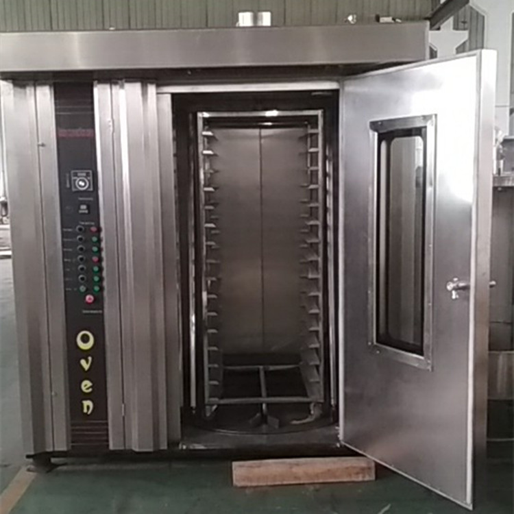 32 64Tray Rotary Oven Price Gas Electric Big Rotating Bakery Rotary Rack Oven for Sale Baking Loaf Bread Bakery Industrial Oven