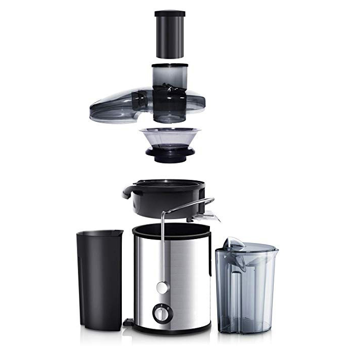 Electric PP Masticating Juicer with Reverse Function for Household & Hotel Use Easy to Clean English Operation