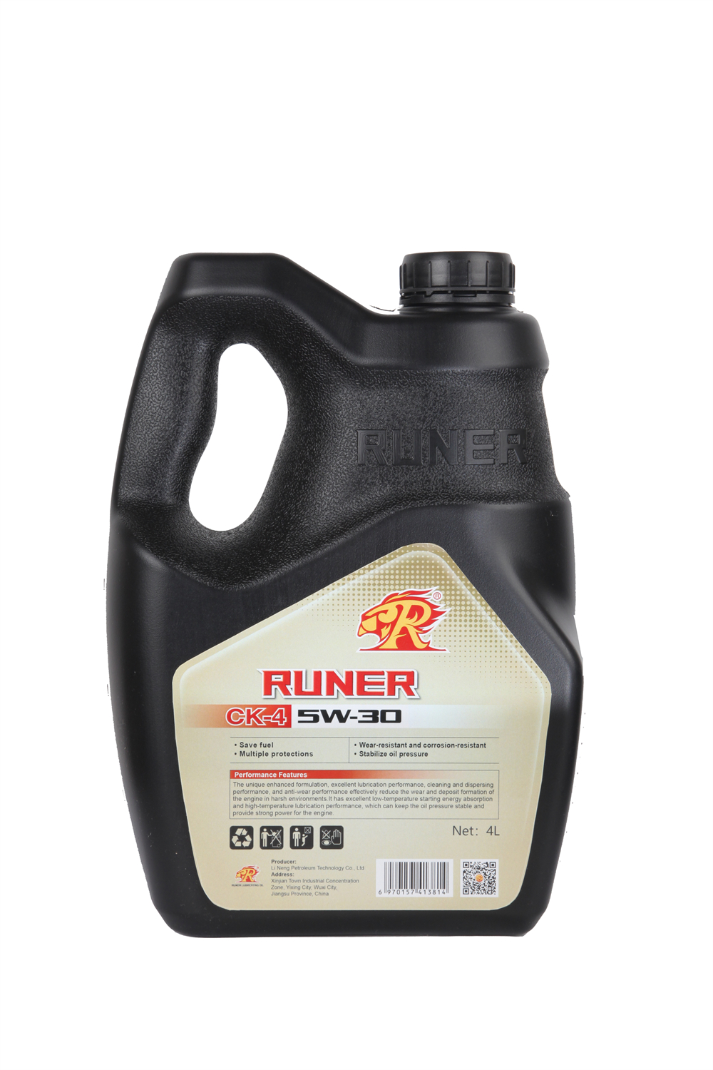 China Supplier RUNER 4L CK-4 5W30 Truck Diesel Engine Oil Automotive Diesel Engine Oil Engine Oil for Diesel Generator