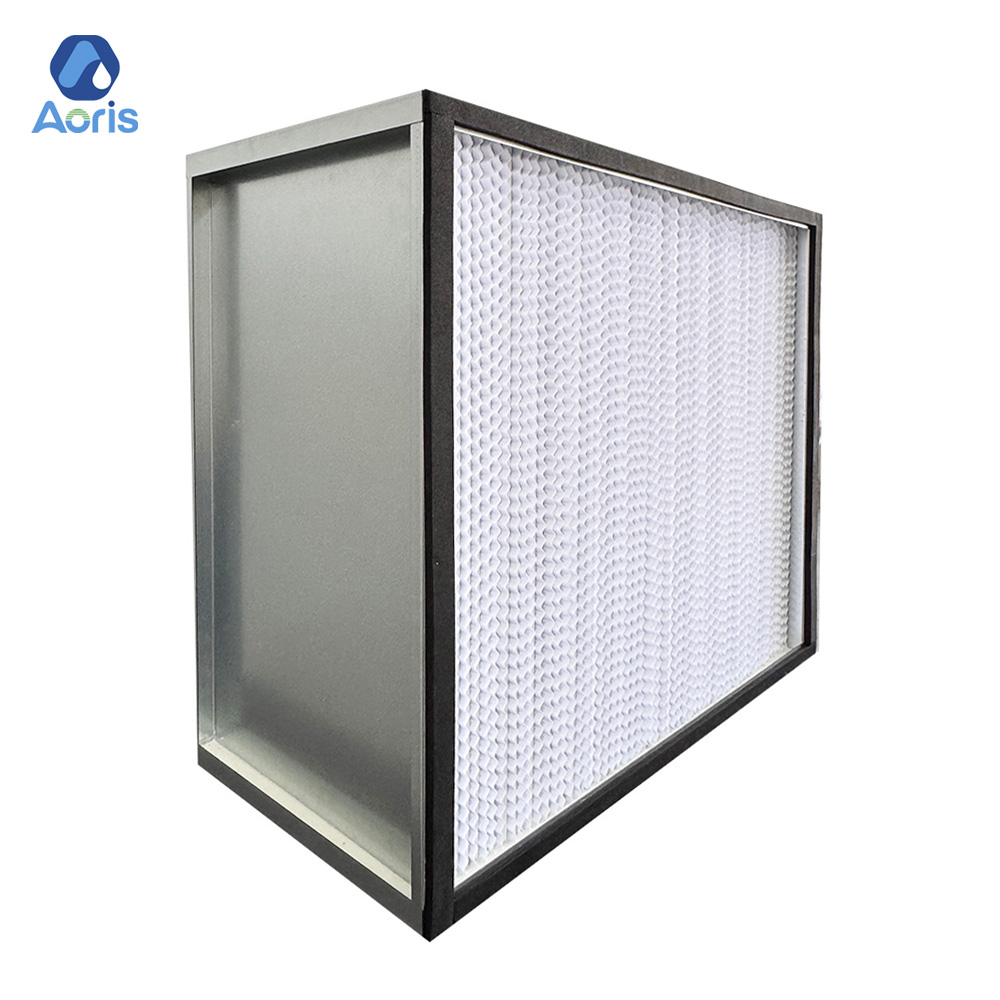 H13 H14 Heat Resistant HVAC Air Industry HEPA Filter Stainless Steel Frame 99.99% Efficiency New OEM Box Dust Removal Media