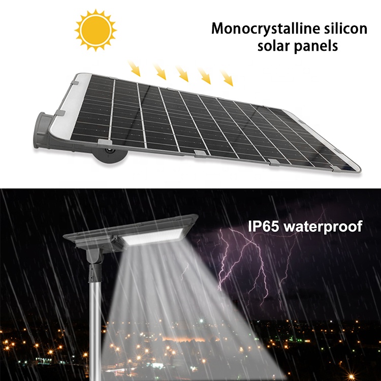180 Degree Smart IP65 LED Flat Panel Light Outdoor Double Sided Motion Sensor Solar Garden Street Lights