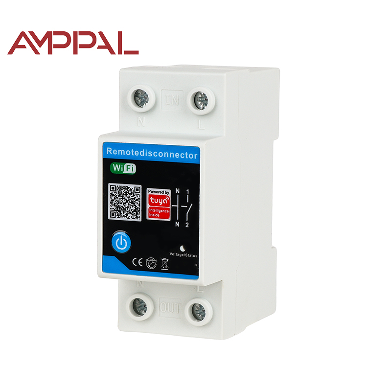 TUYA WIFI 63A AC Single Phase Circuit Breaker 6kVA Smart WiFi Timed Remote Control Voltage Protector Single Phase Stabilizer