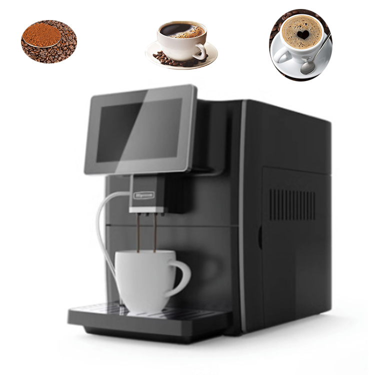 QDMECH Automatic Espresso Coffee Machine with Grinder Milk Frother Cappuccino Latte Maker Home Office Coffee Machine
