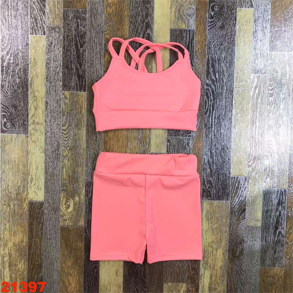 Kids Girls Ballet Leotard Strappy Crop