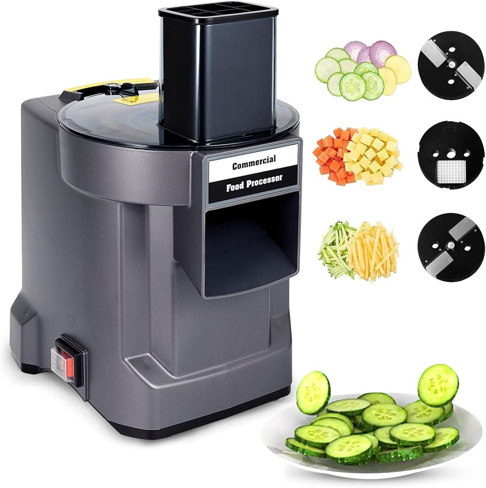 Electric Vegetable Cutter 5 in 1 Vegetable Chopper Food Processor for Commercial Kitchen Equipment Dicing Slicing Machine