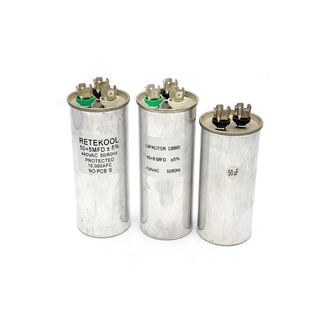 RETEKOOL Factory Supply 35uf 450v CBB65 Electronic Aluminium Run Capacitor for Gas Electric Solar or Manual Air Conditioner