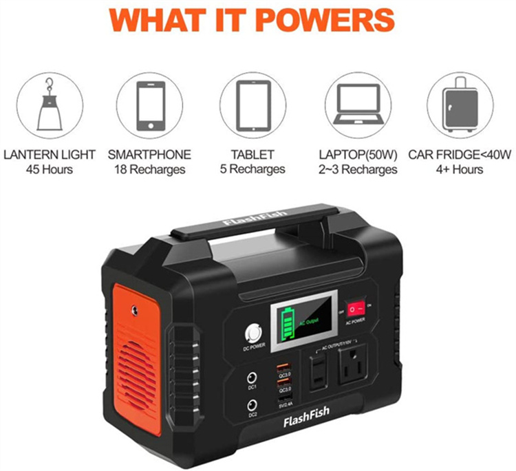 US Warehouse Free Shipping 200 Watts 110V 220V Solar Charger Portable Power Station for Home Appliances